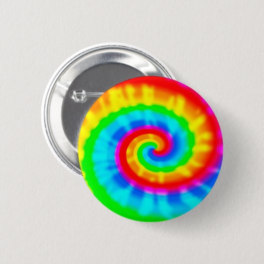 Gefärbte Krawatte Spiral Button (Vorne & Hinten)