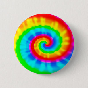 Gefärbte Krawatte Spiral Button