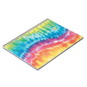 Gefärbte Krawatte Spiral Notebook Notizblock (Linke Seite)