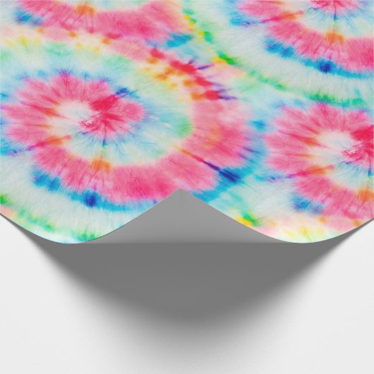 gefärbte Krawatte Spiral. Schöne Wasserfarbe Kunst Geschenkpapier (Ecke)