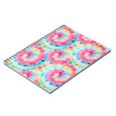 Gefärbte Krawatte Spiral. Schöne Wasserfarbe Kunst Notizblock (Linke Seite)