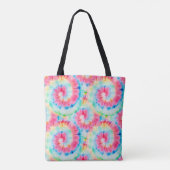gefärbte Krawatte Spiral. Schöne Wasserfarbe Kunst Tasche (Rückseite)