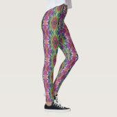 Gefärbte Krawatte Spiralrosa Leggings (Rechts)
