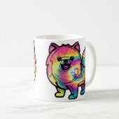 Gefärbte Krawatte Spitz Kaffeetasse (VorderseiteRechts)