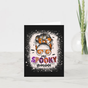 Gefärbte Krawatte Spooky Oma Halloween Monster Mes Karte