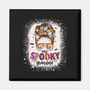 Gefärbte Krawatte Spooky Oma Halloween Monster Mes Magnet