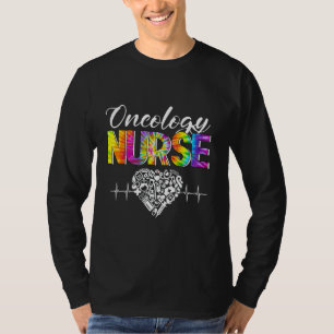 Gefärbte Krawatte Stethoscope Onkology Nurse Day N T-Shirt