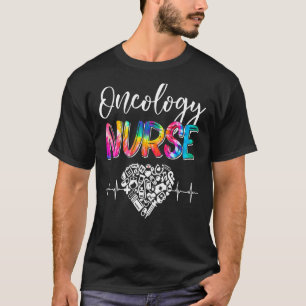 Gefärbte Krawatte Stethoscope Onkology Nurse Day N T-Shirt