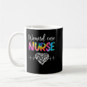 Gefärbte Krawatte Stethoscope Wound Care Nurse Day Kaffeetasse (Links)