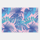 Gefärbte Krawatte, strahlend blau und farbenfrohe Geschenkpapier Set (Vorderseite)