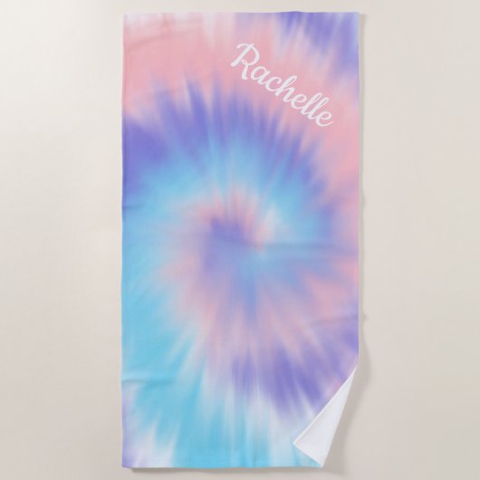 Gefärbte Krawatte Strandtuch (Vorderseite)