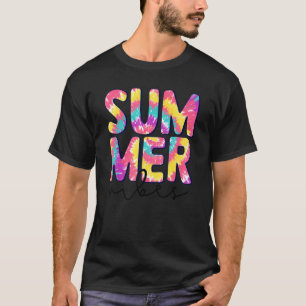Gefärbte Krawatte Summer Vibes Hawaii Beach Sommer T-Shirt