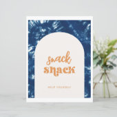 Gefärbte Krawatte Surf Party | Snack Shack Sign (Stehend Vorderseite)