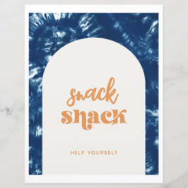 Gefärbte Krawatte Surf Party | Snack Shack Sign