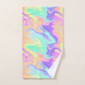Gefärbte Krawatte Swirl Marble Retro Groovy Badhandtuch Set (Handtuch)