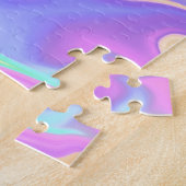 Gefärbte Krawatte Swirl Marble Retro Groovy Puzzle (Seite)