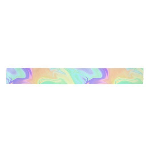 Gefärbte Krawatte Swirl Marble Retro Groovy Satinband (Vorderseite)