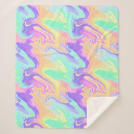 Gefärbte Krawatte Swirl Marble Retro Groovy Sherpadecke