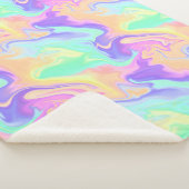 Gefärbte Krawatte Swirl Marble Retro Groovy Sherpadecke (3/4)