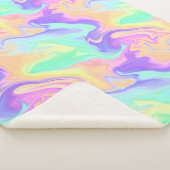 Gefärbte Krawatte Swirl Marble Retro Groovy Sherpadecke (3/4)