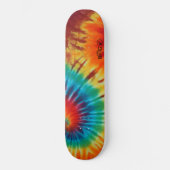 Gefärbte Krawatte Swirl Monogramm Skateboard (Vorderseite)