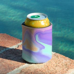 Gefärbte Krawatte Swirl Pastel Groovy Dosenkühler