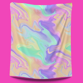 Gefärbte Krawatte Swirl Pastel Groovy Fleecedecke
