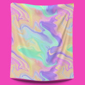 Gefärbte Krawatte Swirl Pastel Groovy Fleecedecke