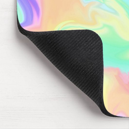 Gefärbte Krawatte Swirl Pastel Groovy Mousepad (Ecke)