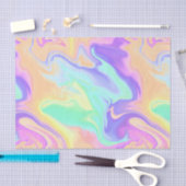 Gefärbte Krawatte Swirl Pastel Groovy Seidenpapier (Handwerk)