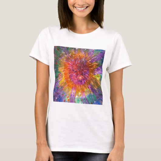 Gefärbte Krawatte T-Shirt (Vorderseite)