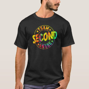 Gefärbte Krawatte-Team Zweite Stufe 2 Schullehrer T-Shirt