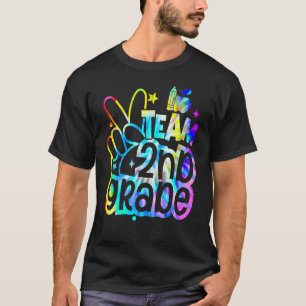 Gefärbte Krawatte Team zweite Stufe zurück zur Sch T-Shirt