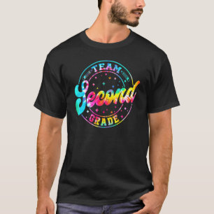 Gefärbte Krawatte-Team zweiter Klasse Lehrer zurüc T-Shirt