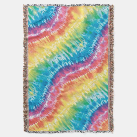 Gefärbte Krawatte Throw Blanket Decke (Vorderseite Vertikal)