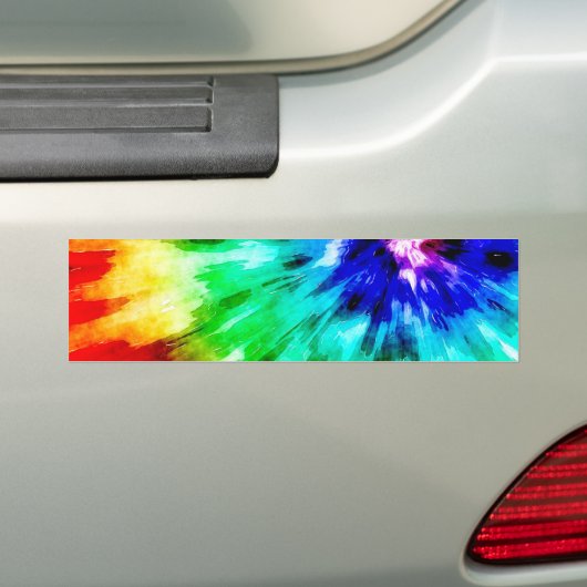 Gefärbte Krawatte trifft Wasserfarbe Autoaufkleber (Auf Auto)