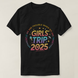 Gefärbte Krawatte Trip 2025 Unruhe, wenn wir zusam T-Shirt