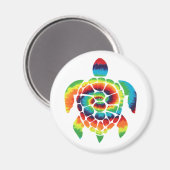 Gefärbte Krawatte Turtle Magnet (Vorderseite/Rückseite)
