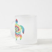 Gefärbte Krawatte Turtle Mattglastasse (Vorderseite Links)
