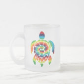 Gefärbte Krawatte Turtle Mattglastasse (Links)