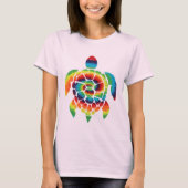 Gefärbte Krawatte Turtle T - Shirt (Vorderseite)