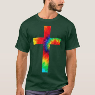 Gefärbte Krawatte über Krawatte stirbt Religion T-Shirt