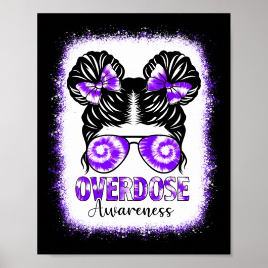 Gefärbte Krawatte Überdosierung Awareness Messy Ha Poster (Vorne)