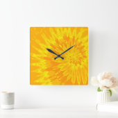 Gefärbte Krawatte-Uhr Quadratische Wanduhr (Zuhause)