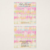 Gefärbte Krawatte unicorn Regenbogenfarben Ohrring (Vorne & Hinten)