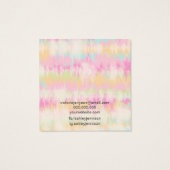 Gefärbte Krawatte unicorn Regenbogenfarben Ohrring (Rückseite)