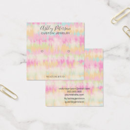 Gefärbte Krawatte unicorn Regenbogenfarben Ohrring