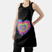 Gefärbte Krawatte Valentines farbenfroher Herztag Schürze (InSitu)