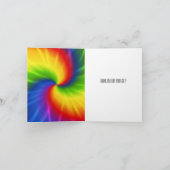 Gefärbte Krawatte Vielen Dank Dankeskarte (Innenseite)