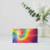 Gefärbte Krawatte Visitenkarte (Stehend Vorderseite)